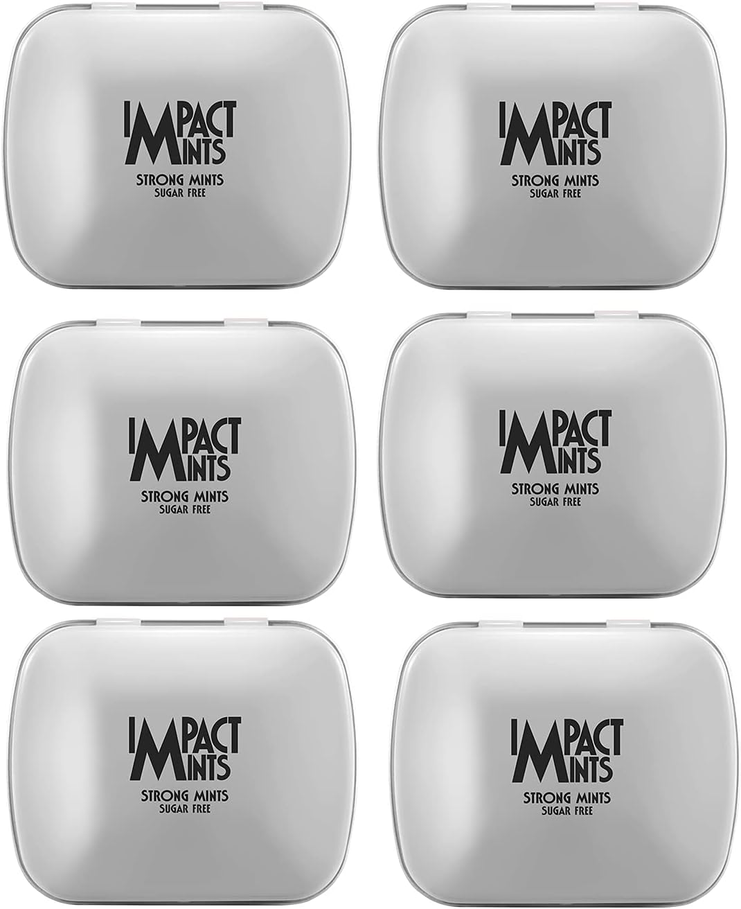 Impact Products Mints Strong Mints, Sugar Free, 6 x 14 g