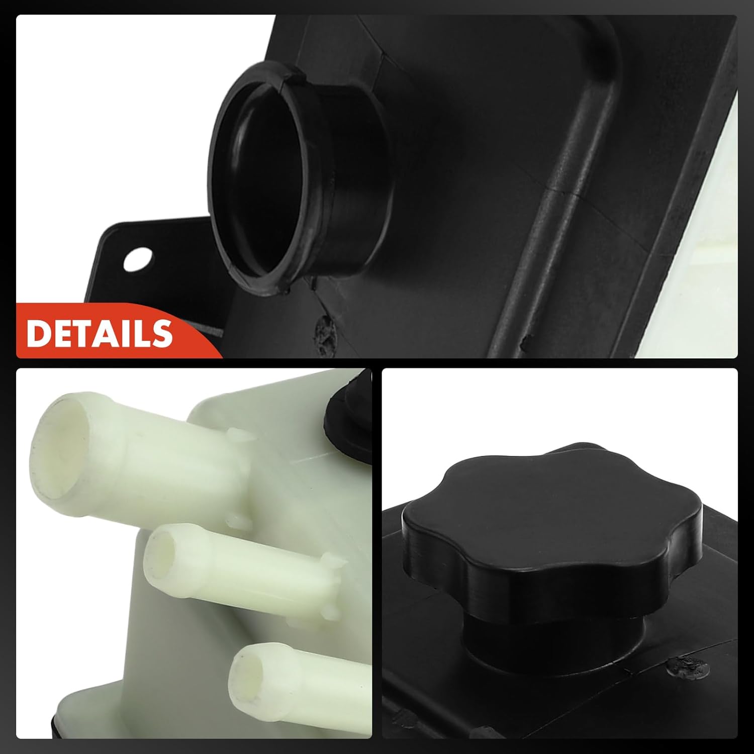 A-Premium Power Steering Reservoir/Tank with Cap Compatible with Ford F-250/350/450/550 Super Duty 2003-2004, Excursion 2003-2005, 5.4L 6.0L 6.8L