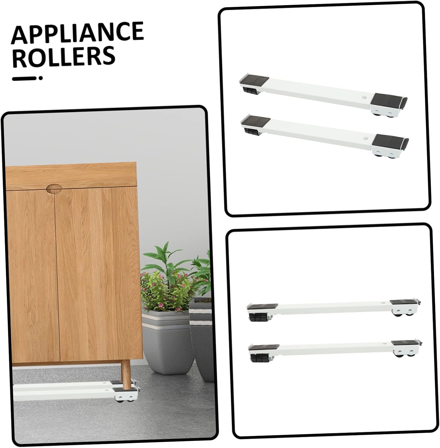 Artibetter Easy Sliders Appliance Movers Washing Machine Base Bracket Mobile Washer Stand