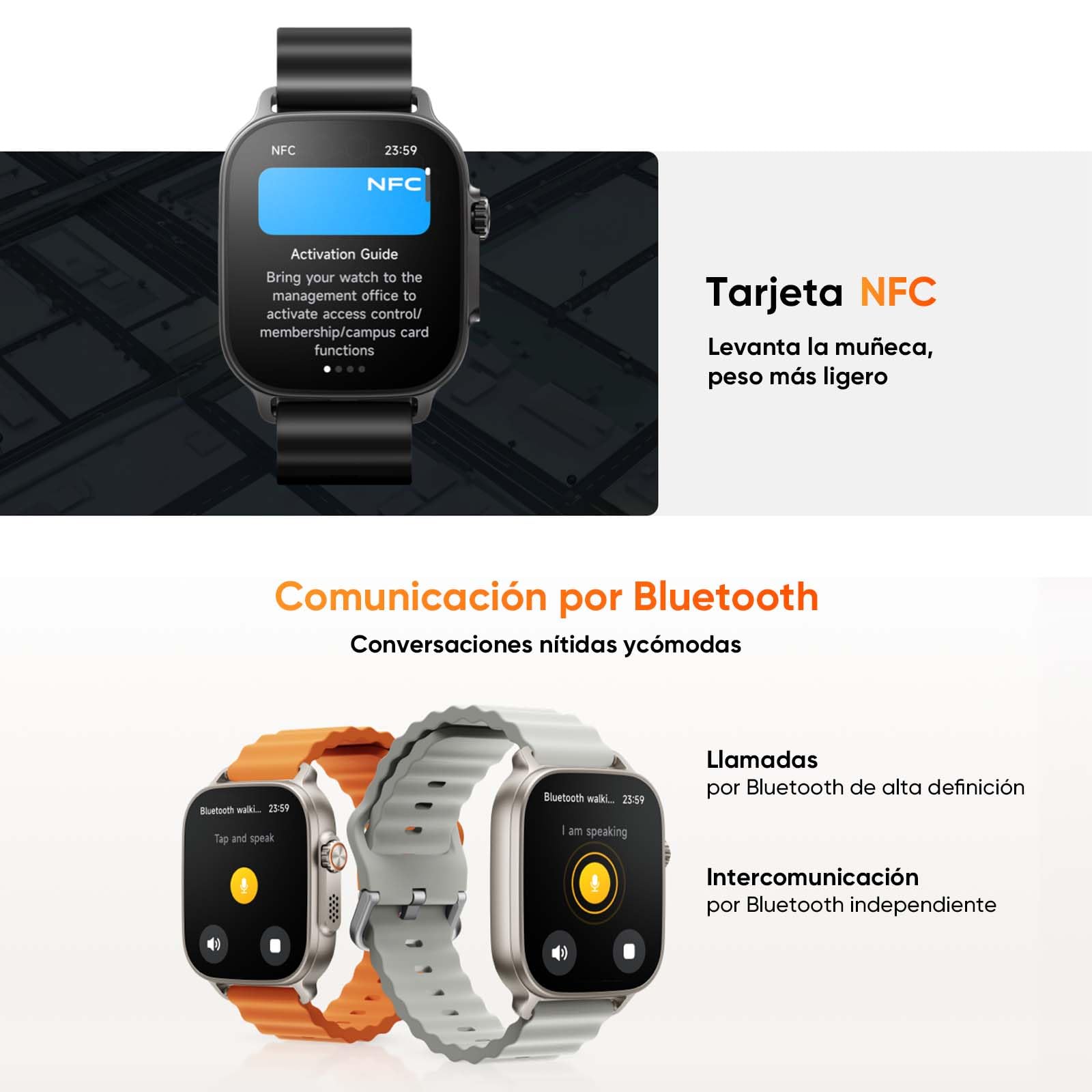 realme Watch 5 Smartwatch con Batería de 20 Días, Reloj Inteligente con 108 Modos de Deportes, Monitor de Salud, Reloj Inteligente 1.97" AMOLED y Resistente de IP68, NFC, GPS, Plata