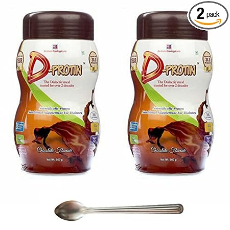 BYGONE D - Protein/Protein Supplement/Chocolate/D Protein - (500 G) Pack of 2 + Stirrer Spoon