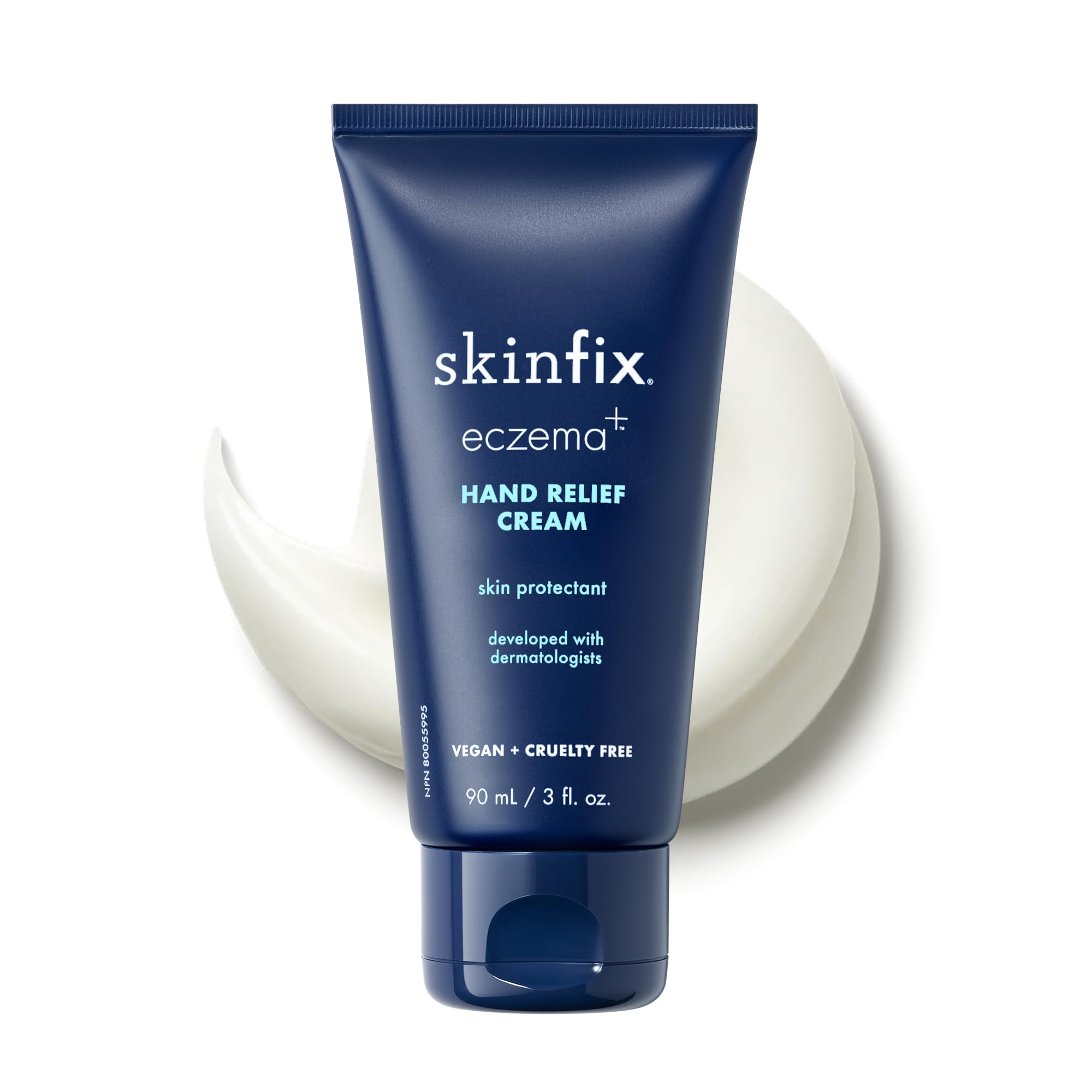 Skinfix Eczema+ Hand Relief Cream: Hydrating Hand Repair Cream to Address Eczema & Dry, Cracked, Sensitive Skin, 3 Fl Oz