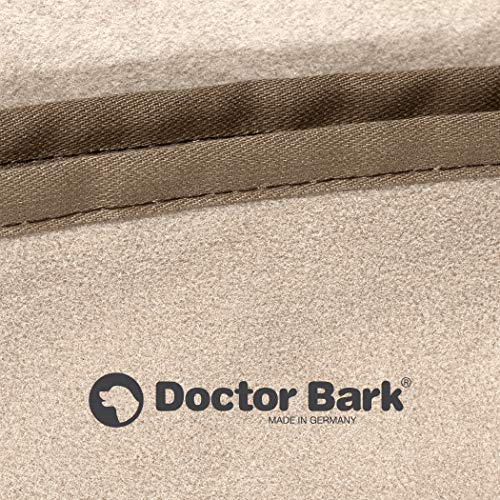 Doctor Bark | kuschelige Hundedecke waschbar bis 95°C, hygienische, weiche Fleecedecke für Sofa und Hundebett, Flauschige Haustierdecke - Made in Germany (L - 120x90 cm/Beige)