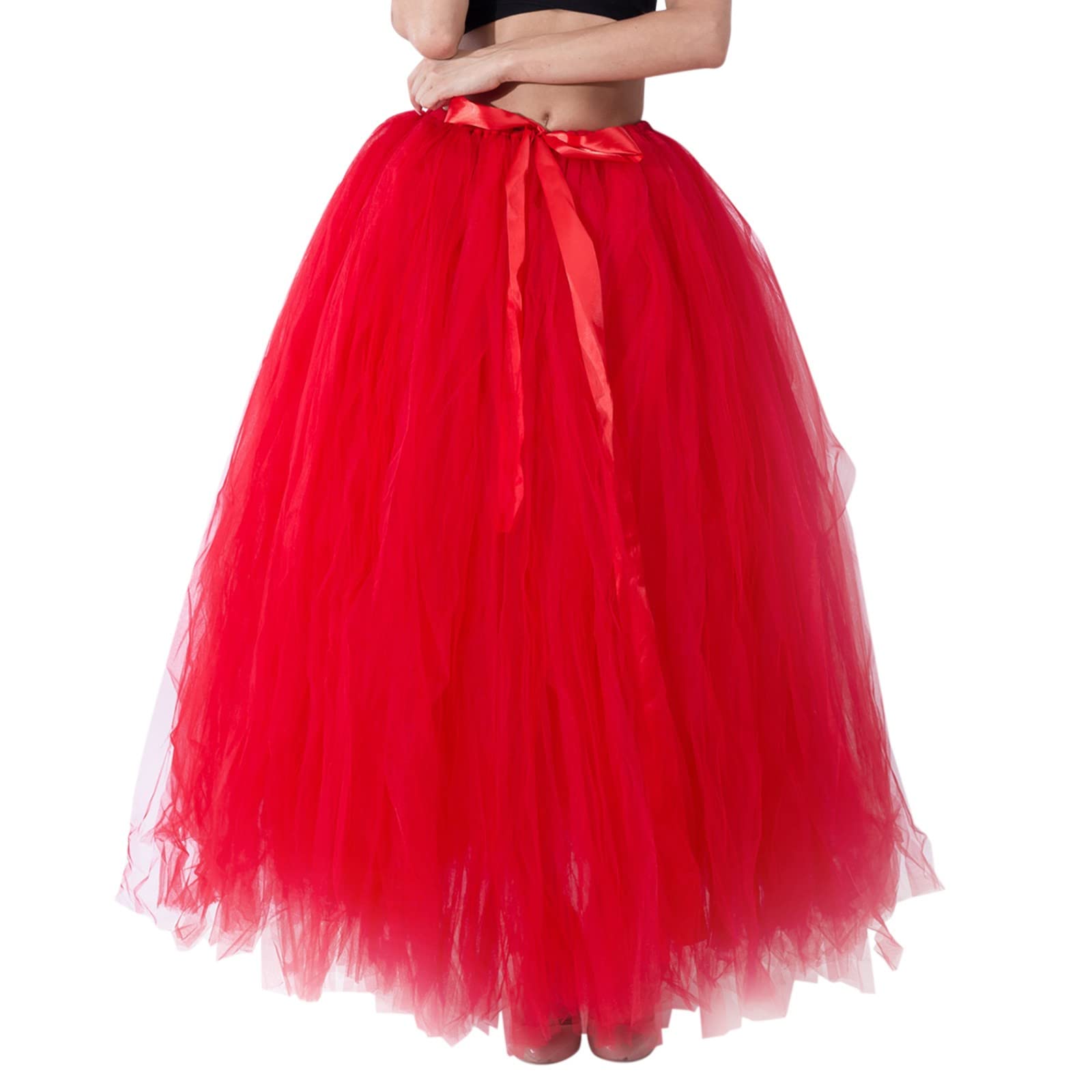 HOOUDO 80Er Jahre Tutu Rock Für Erwachsene Geschnürt Schleife Geschwollener Handgemachter Performance Tüllrock Grün Pinker Schwarzer Winterröcke Damen Silber Schmetterling Kostüm REH Kinder