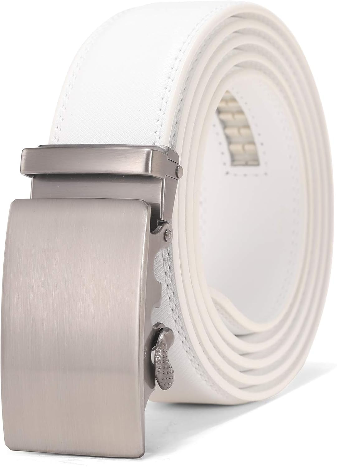 Men's Belt - Autolock Leather Ratchet Dress Belt for Men With Automatic Buckle - Trim to Fit