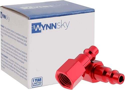 Miniatura 10 de WYNNsky Accesorios para compresores de aire, acoplador de aire universal estilo AMT con roscas macho NPT de 14 pulgadas, 10 accesorios de manguera