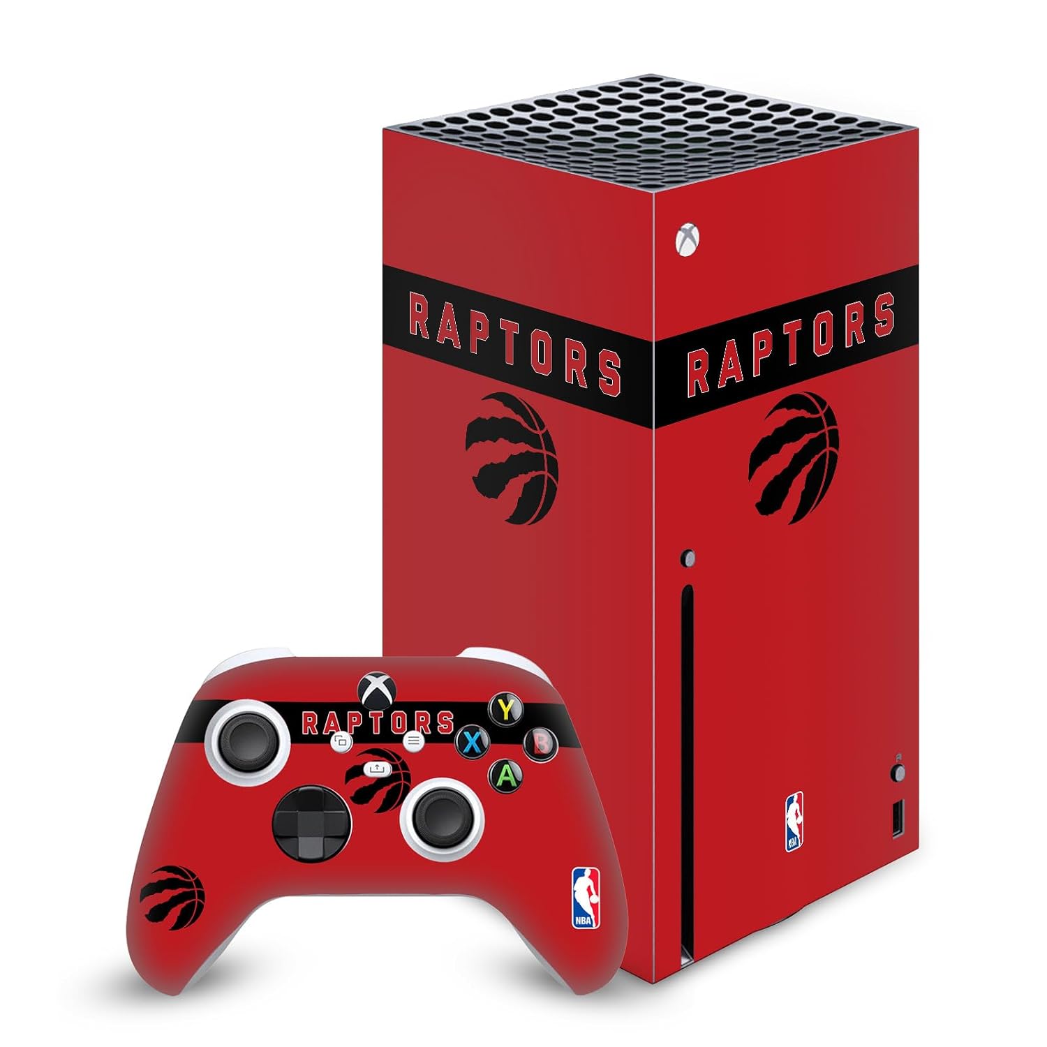 Head Case Designs Officially Licensed NBA Red Design Toronto Raptors Logo Vinyl Sticker Gaming Skin Decal Cover Compatible With Xbox Series X