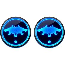 2PCS LED Car Cup Holder for Cyberbeast Style Cup Coasters Fit for Tesla/Cybertruck/Car/Pickup/Truck 7 Colors RGB Ambient Light Up Cup Holder USB Rechargeable Cup Holder Car Accessories
