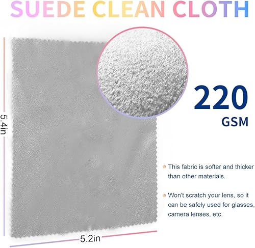 Miniatura 4 de Vifirstew Paño antivaho seco, paquete de 3 paños antivaho para lentes, pantalla, gafas, paño de limpieza reutilizable y portátil, paño de limpieza
