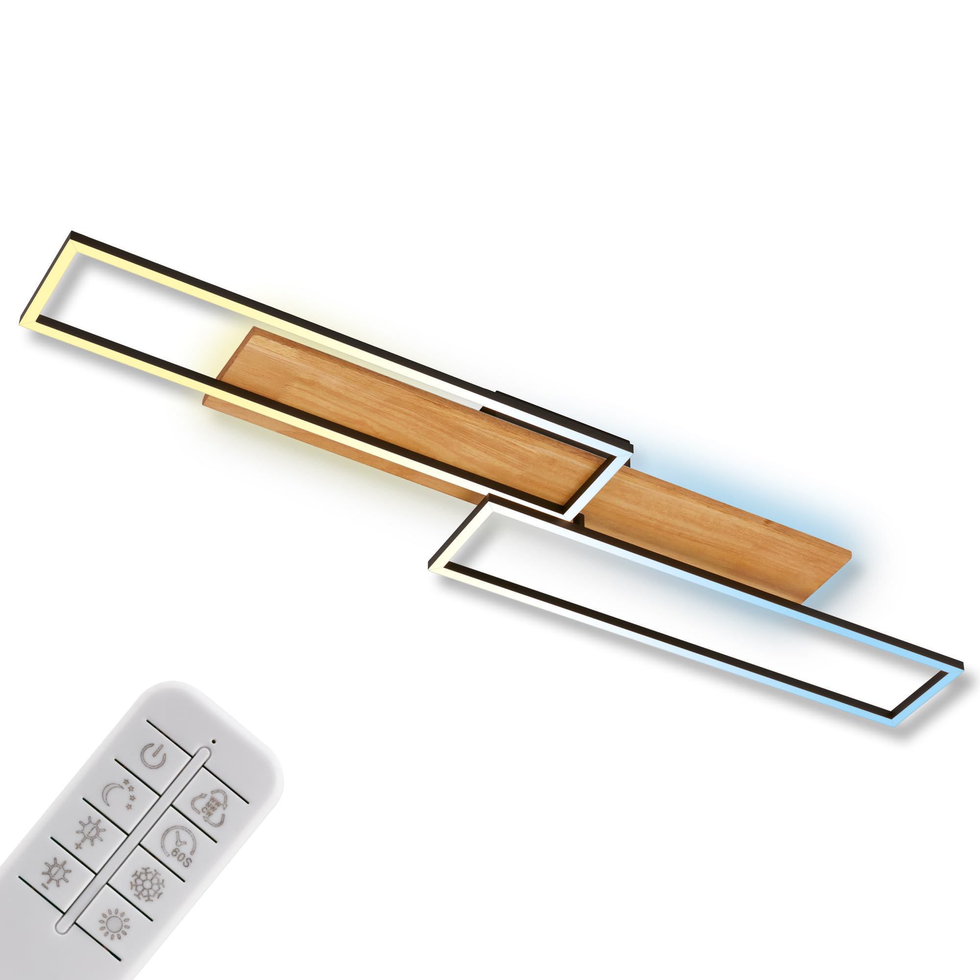 Plafonnier LED variable avec télécommande BRILONER noir