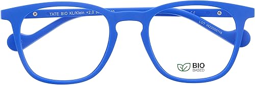 lentes de lectura para presbicia para lectores anti luz azul para hombre y mujer. Tacto de goma, patillas flexibles y lentes antirreflectantes.