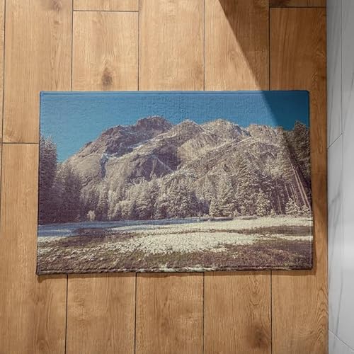 Tapis de Sol Tapis Entrée Long Scène de Neige Tapis