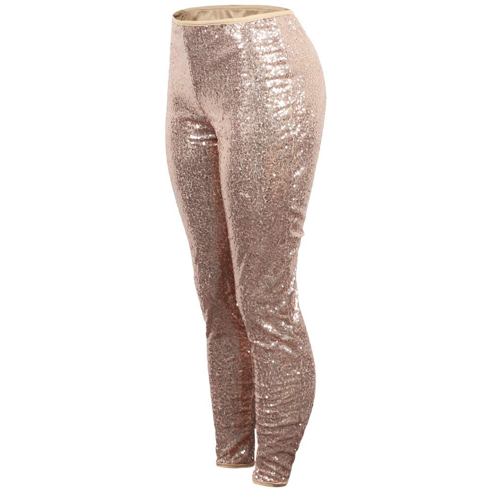 Leggings da donna con glitter, pantaloni da yoga a vita alta, con glitter | Leggings da donna con glitter, morbidi ed elasticizzati, comodi pantaloni per il tempo libero, abbigliamento festivo per rave