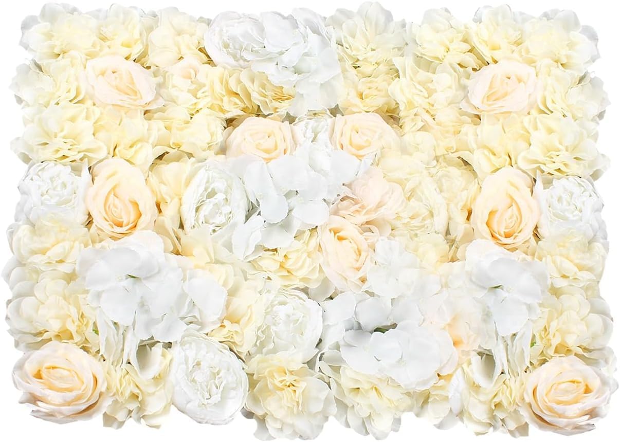 6 Stück Künstliche Blumen Wandpaneele 40X60Cm Künstliche Blumenwand | Kunstblumen Deko Rosenwand Realistische, Seidenstoff, DIY-Dekoration Für Verschiedenen Anlässen, Geschenk