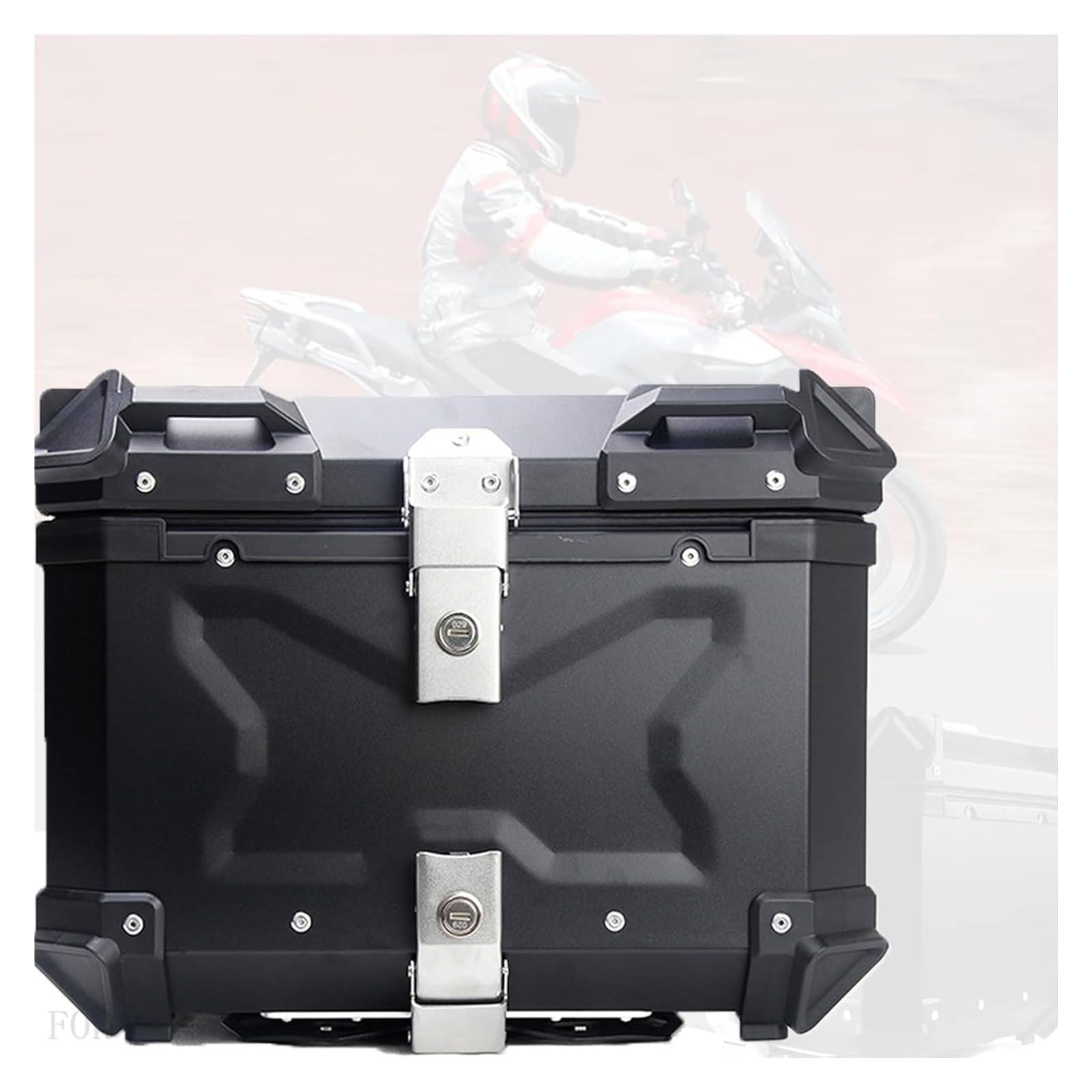 Baúl Trasero para Moto, Caja Superior, Tapa de Almacenamiento Motocicleta aleación Aluminio