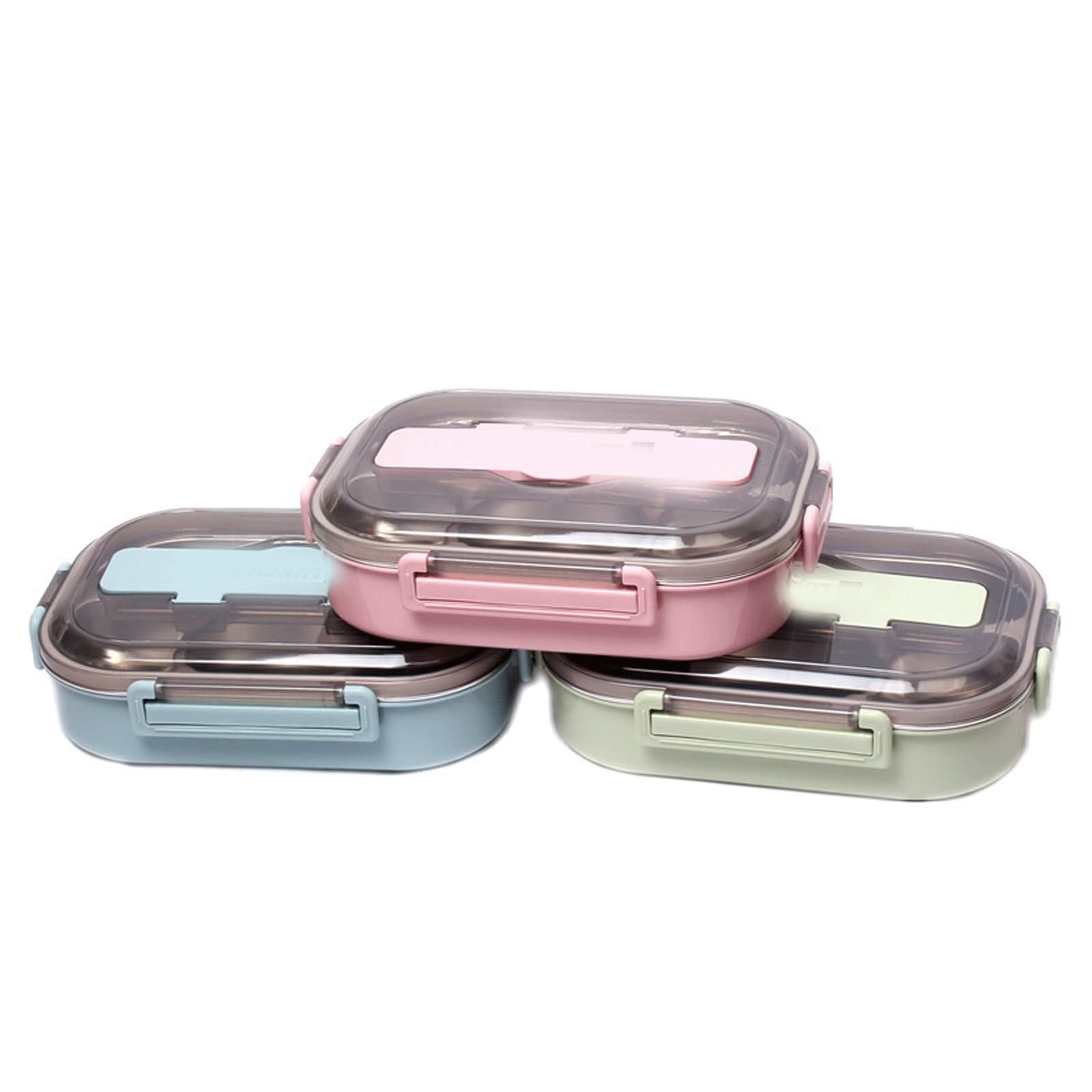 Fiambrera de acero inoxidable, contenedor alimentos, térmico for almuerzo, fiambrera for refrigerios, for desayuno, loncheras(Blue)