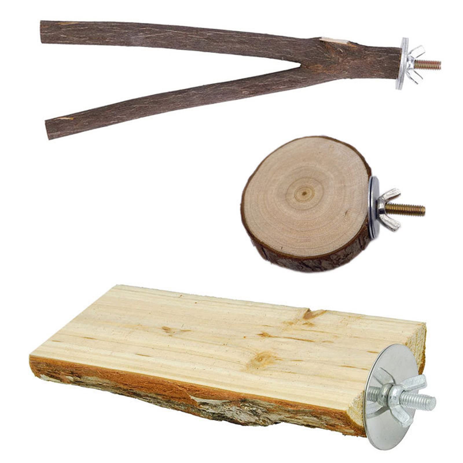 Nichoir à Perruches Extra Large Fabriqué à La Main Avec 3 Perchoirs En Bois Naturel ; Cage D'éLevage en Bois Naturel pour Calopsittes, Perroquets et Oiseaux de Petite et Moyenne Taille – Taille M