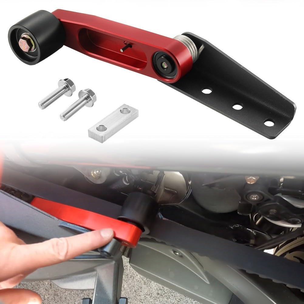 SPORTARC Kit tensor, rodillo de soporte, rodillo estabilizador para Spyder F3 RT 2014-2024, control de tensión de correa de aluminio, rojo