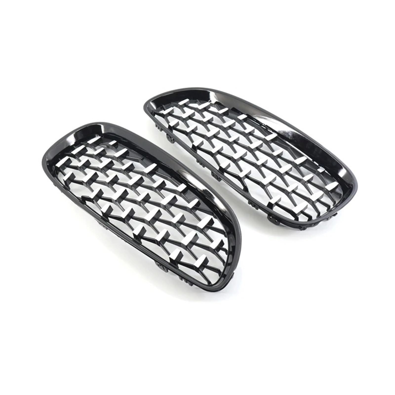 Parrilla Frontal Para BMW Para Z4 E89 2009-2016 Rejilla Frontal Estilo Diamante Racing Grille Negro Cromado Rejilla del radiador(Black)