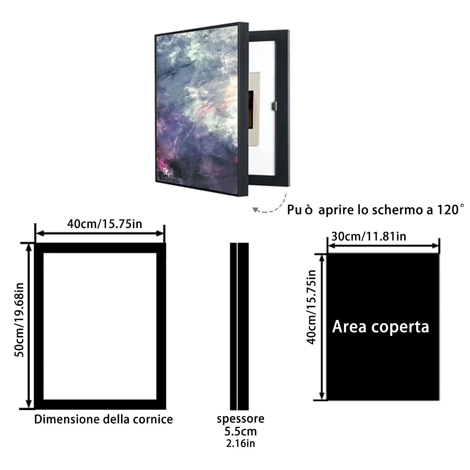 Pintura decorativa de caja de distribución, Cubierta del medidor eléctrico interior Caja de la cubierta del medidor en el hogar Cubierta de la caja eléctrica decorativa Cubierta de los medidores Caja