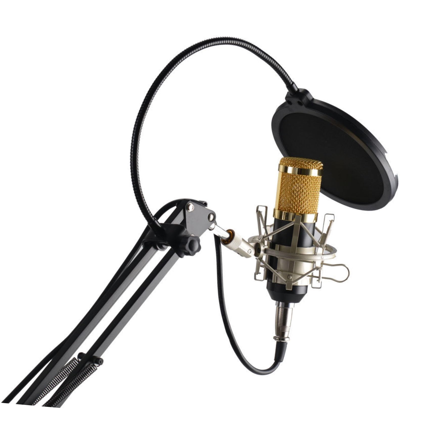 Supvox Kondensatormikrofon Bm Studio Und Rundfunkaufnahmen Mit Telefonständer Filter Und Halterung -Trigger Detailreiche Wiedergabe