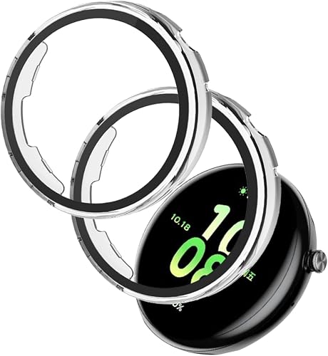2 Pack for Honor Watch Fit Vitaly Edition Smart Watch Case,Ultra-Thin Hard PC+Gl