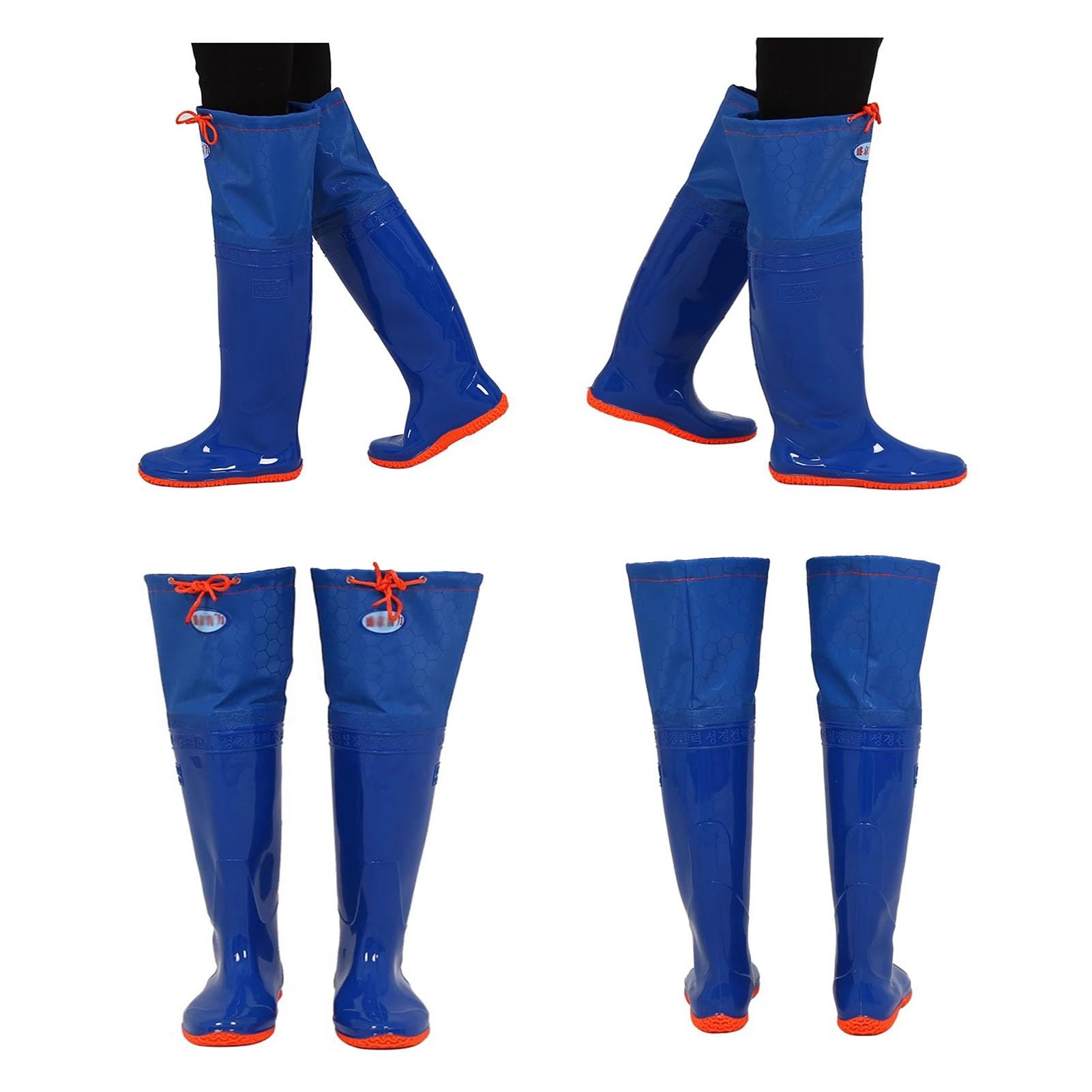 Hip Waders Waders Leggeri per Pesca e Caccia, Stivali da Pesca Alti Fino al Ginocchio 60 cm con Fondo Antiscivolo, Impermeabili mantengono Il Caldo