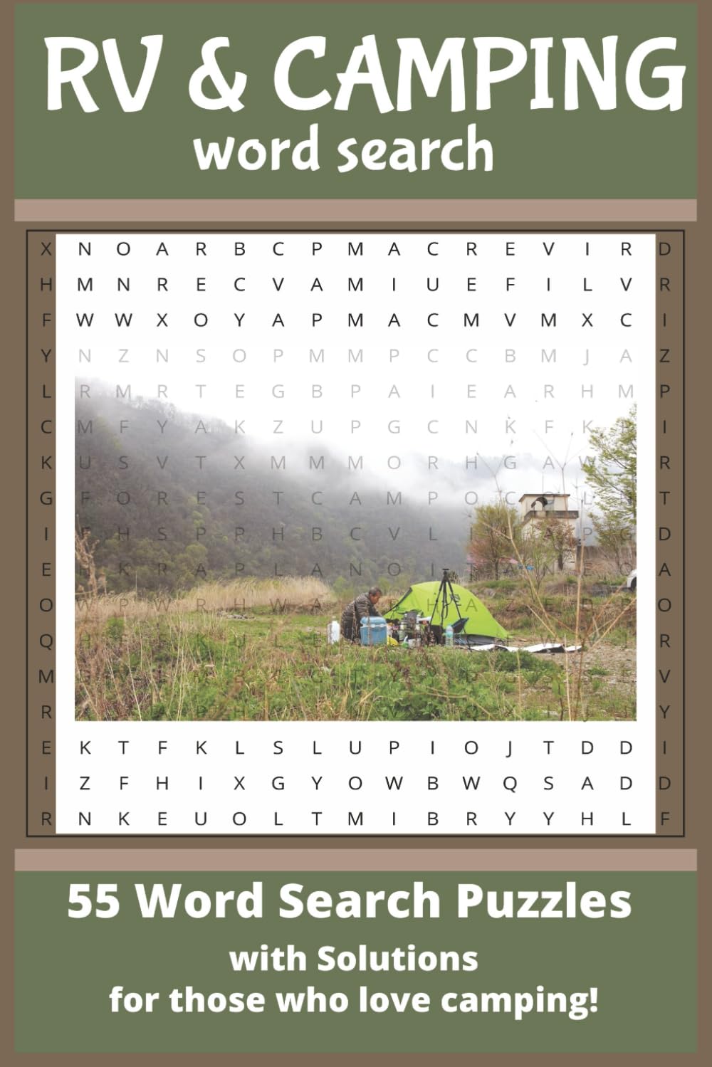 RV & Camping Word Search: 55 Word Search Puzzles With Solutions for Those Who Love Camping
