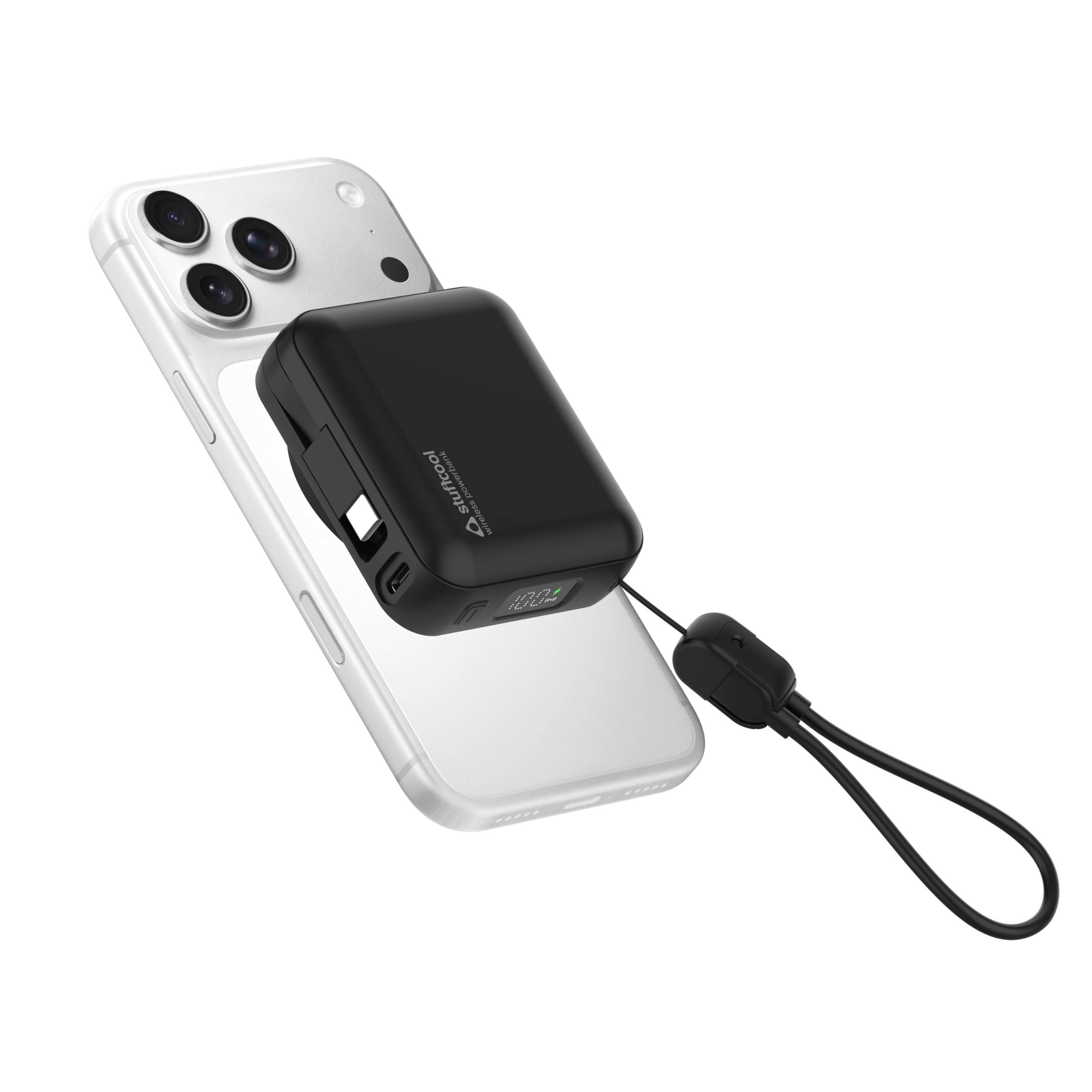 Stuffcool Omni Go 3-in-1 10000mAh Smallest Magnetic Wireless Powerbank with Built-in Type-C Cable, Charges iPhone, AirPods & Apple Watch, 15W Wireless & 20W PD, Digital Display-image-30
