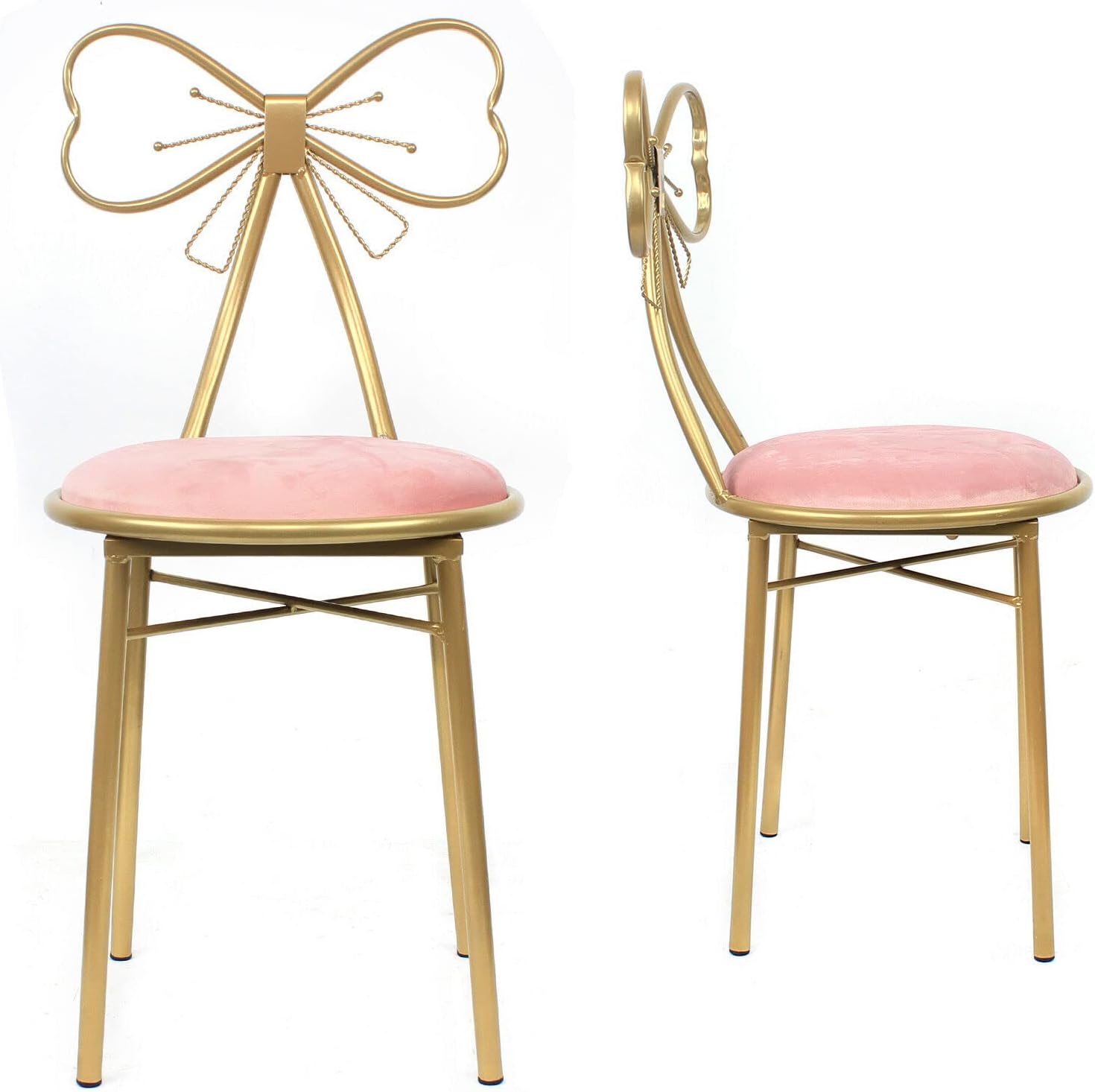 Amazon.com: biniliubi Butterfly Pink Vanity Chair Makeup Vanity Girl ...