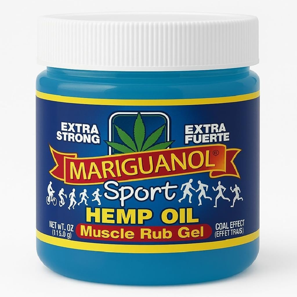 Sport Extra Strong Muscle Rub Gel with Hemp Oil 4 Oz. – Alliviates Aches, Muscle Stiffness, & Improves Joint Mobility – Net Wt. 4 oz (113.3 g)