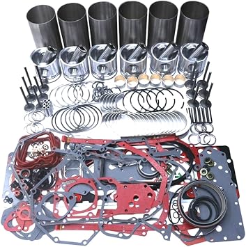 6SD1 Overhaul Rebuild Kit for Isuzu Engine 6SD1 6SD1T 6SD1TC for Hitachi Excavator EX300-2 EX300-3 EX350 EX330 EX300 2.Square with semicircle 3Ring,Diameter of Piston pin 43mm