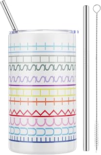 Geiserailie Hidden Message Tumbler Coffee Travel Insulated Mug Skinny Tumbler with Lid and Straw Gift Cup for Bestie Friend Coworker Family Christmas Gift(12 oz)