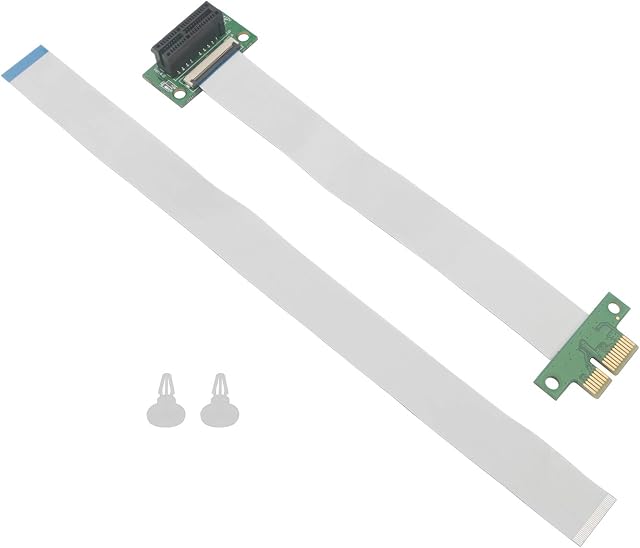 Pxyelec Flexible PCI Express 1x Riser Card Extender Cable for PC