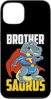 Vista 7 de Brother Saurus Brother Dinosaur T-Rex Superhero Case for iPhone 16