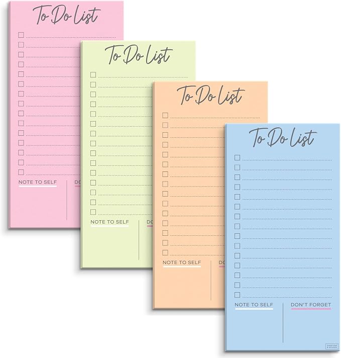 Home: S&O Colorful Magnetic To Do List - 4 Pack