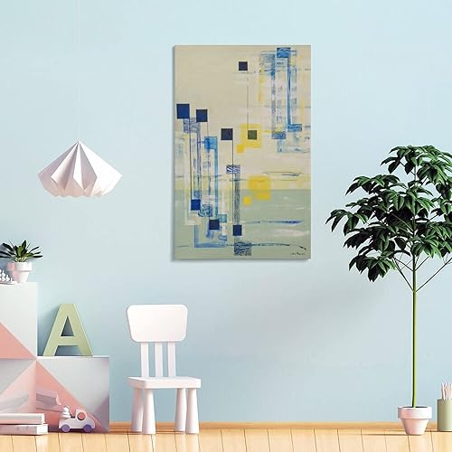 Miniatura 4 de QINGLIN Irene Rice Pereira - Póster de Marco HD en lienzo para decoración de sala de estar, regalo para niños, 24 x 36 pulgadas (23.6 x 35.4 in)