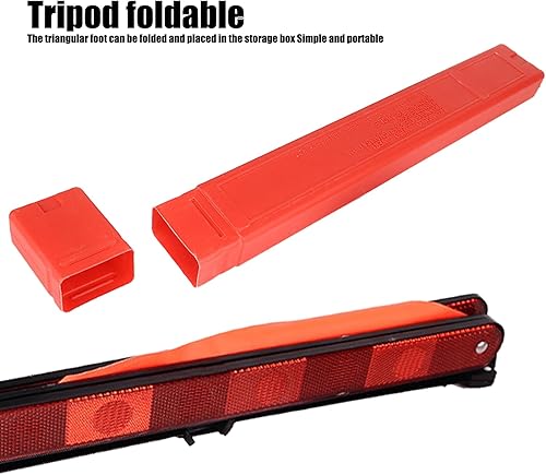 Miniatura 3 de gunhunt Paquete de 1 triángulos de advertencia estándar, advertencia de emergencia triangular reflectante, triángulo de seguridad plegable, señal de