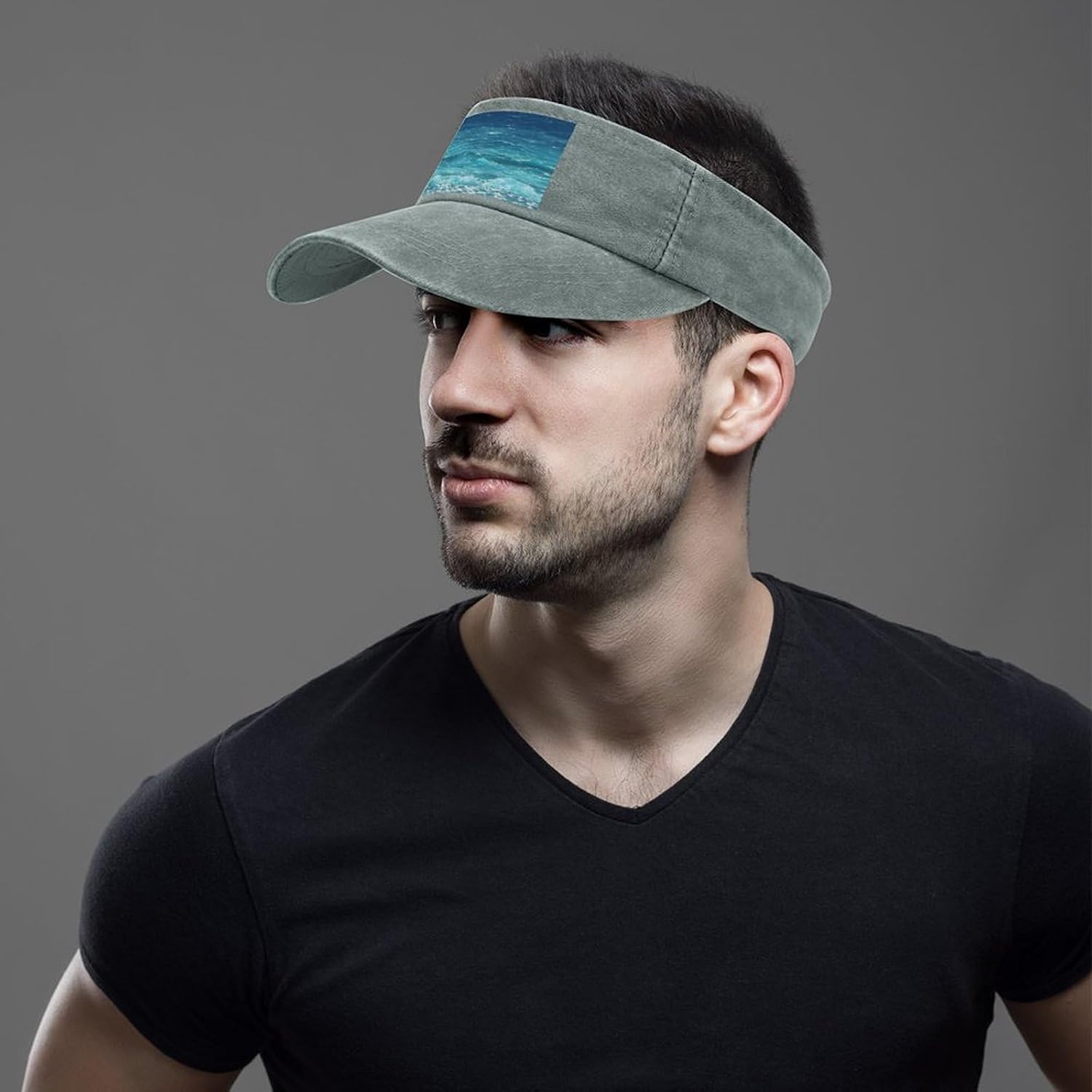 The Deep Ocean Sun Visor Hat for Men Women image 5