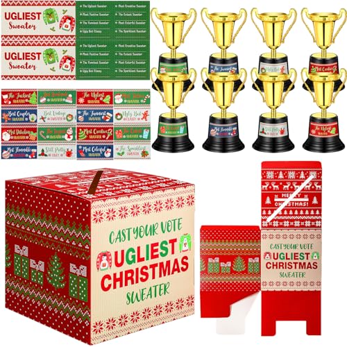 Zhanmai 71 Pcs Xmas Ugly Sweater Game Sets Ugly...