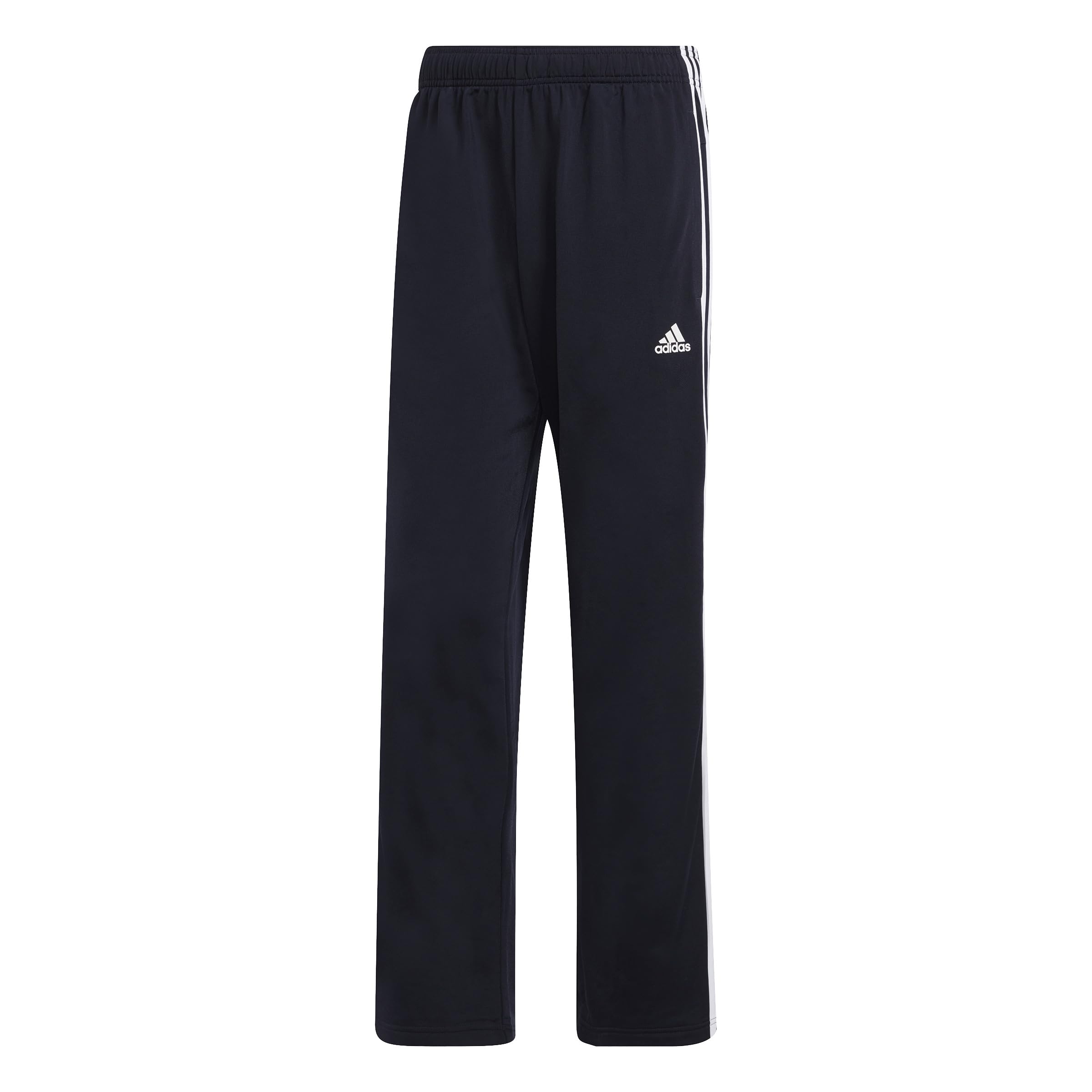 adidas Men's Essentials Warm-up Open Hem 3-Stripes Tracksuit Bottoms, Legend Ink/White, Medium