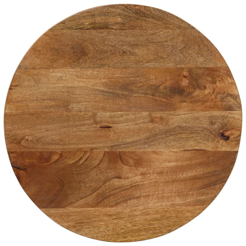 vidaXL Table Top, Dining Table Top for Home, Replacement Board for Side Table Dinner, Wooden Furniture Top, Round Solid Wood Mango