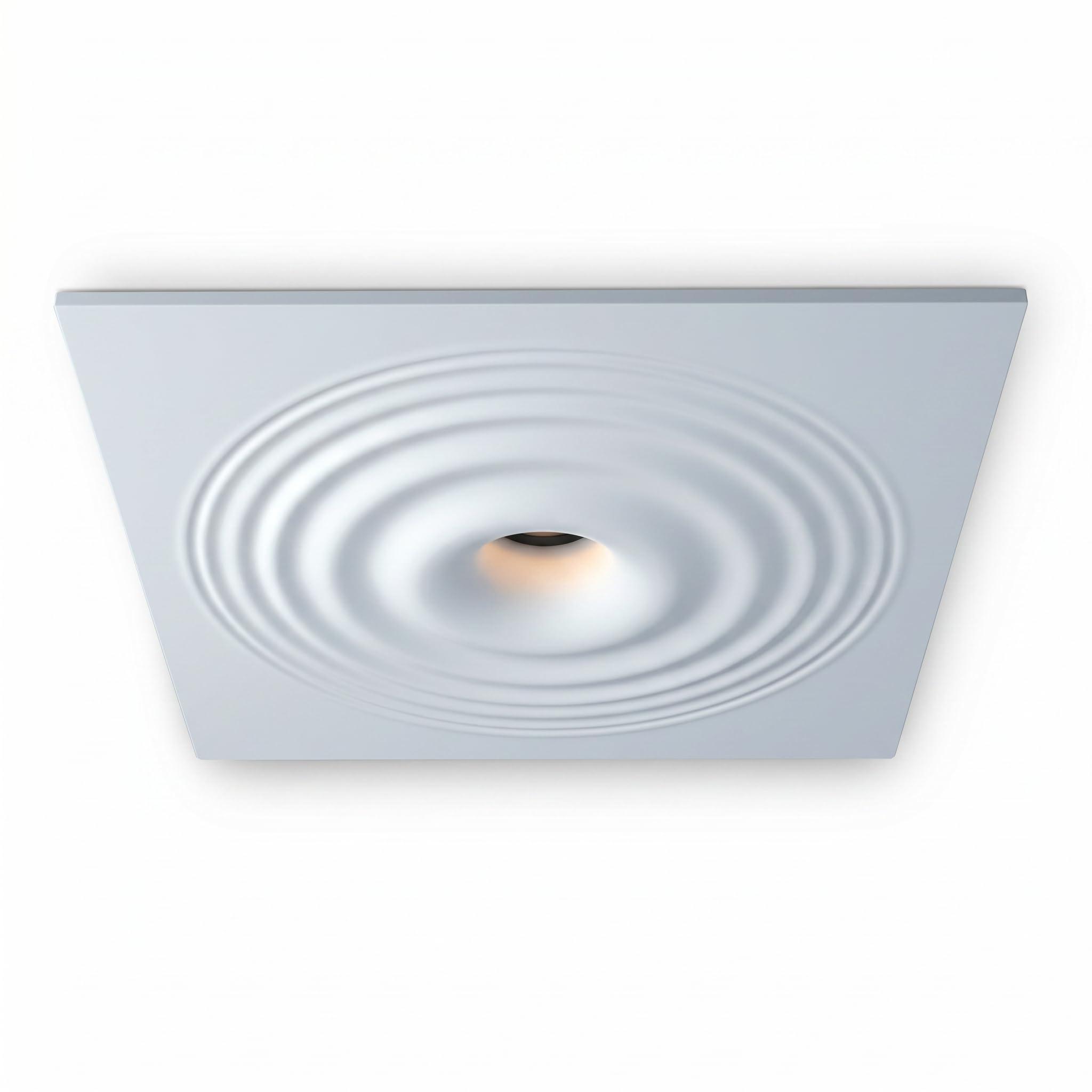 BARCELONA LED Downlight in gesso da incasso GU10 Ø130mm bianco senza cornice trimless 30x30cm plafone cartongesso design moderno classico lusso architetturale verniciabile