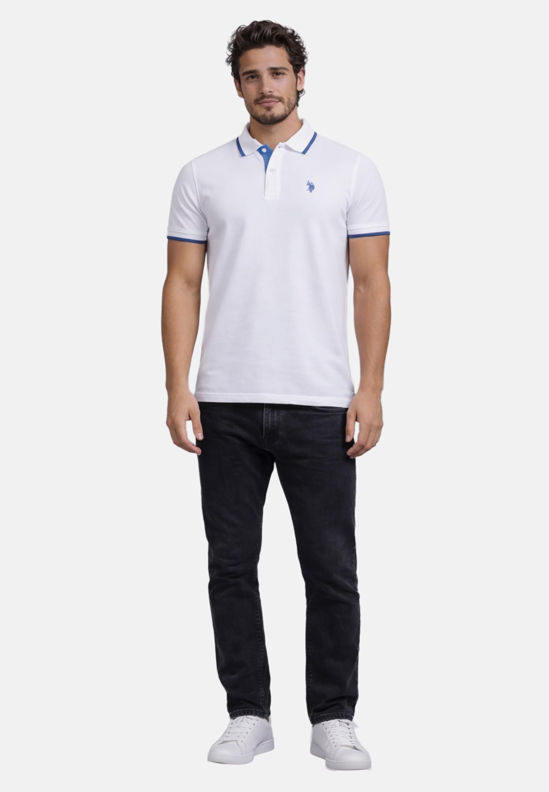 U.S. POLO ASSN. Herren Poloshirt (S-3XL) Baumwolle, Kurzarm, Piqué-Optik P040