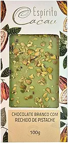 Tablete de Chocolate Branco c/ Recheio de Pistache - 100g