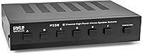 Vista 9 de Pyle Selector de Altavoces Estéreo de Alta Potencia de 4 Canales con Control de Volumen - Construcción de Carcasa Resistente y Duradera, Disipador