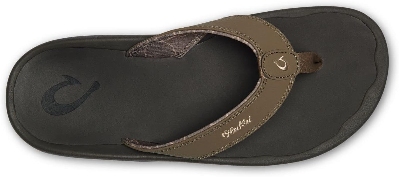 OLUKAI Ohana Men's Beach Sandals, Water Resistant Flip Flops, Arch Support & Comfort Fit, Lightweight & Durable, Enhanced Grip & Traction - Image 3