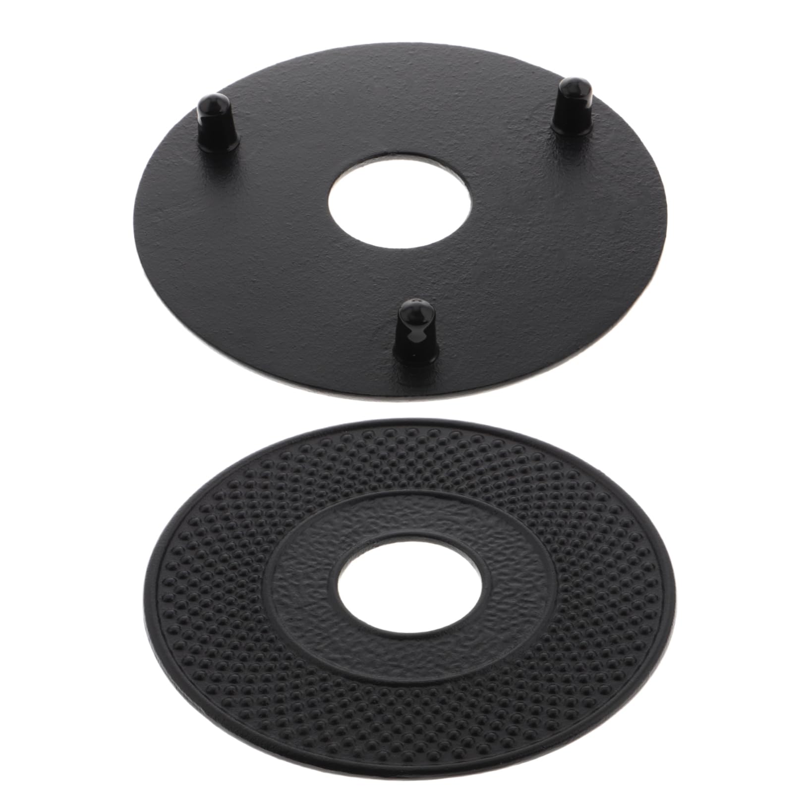 Cabilock 2pcs Japanese Style Cast Iron Teapot Stand Trivets - Iron Kettle Holder Vintage Design for Teapot and Hot Pot Fit for Various