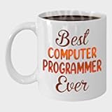 MONIZILUCKY Gifts For Computer Programmer - Best Computer Programmer Ever Mug - Computer Programmer Gifts - 11oz White Ceramic Mug for Office, Women, Men, Work Friends, Coworkers