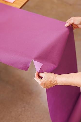 Miniatura 4 de American Homestead - Rollo de camino de mesa de papel, rollo desechable similar al lino de 78 pies, 20 caminos de mesa perforados (16 x 48 pulgadas)